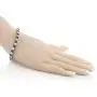 Gem Stone King 15.00 Cttw Princess Cut Blue and White Cubic Zirconia CZ Women Tennis Bracelet 7 Inch