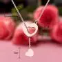 ENSIANTH Rose Gold Zodiac Signs Heart Necklace Stainless Steel Lariat Y Necklace Best Birthday Gift