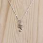 Womens Copper Plated White Gold Music Note Pendant Dangle Necklace Mom Jewelry for Women Girl