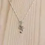 Womens Copper Plated White Gold Music Note Pendant Dangle Necklace Mom Jewelry for Women Girl