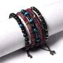 WAINIS Braided Leather Bracelets for Men Women Wrap Tiger Eye Lava Rock Beads Bracelet Woven Ethnic Tribal Rope Wristbands Bracelets Set Adjustable WAINIS Braided Leather Bracelets for Men Women Wrap Tiger Eye Lava Rock Beads Bracelet Woven Ethnic Tribal Rope Wristbands Bracelets Set Adjustable