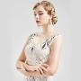 BABEYOND 1920s Flapper Art Deco Gatsby Earrings 20s Flapper Gatsby Accessories Vintage Wedding Dangle Pearl Earrings