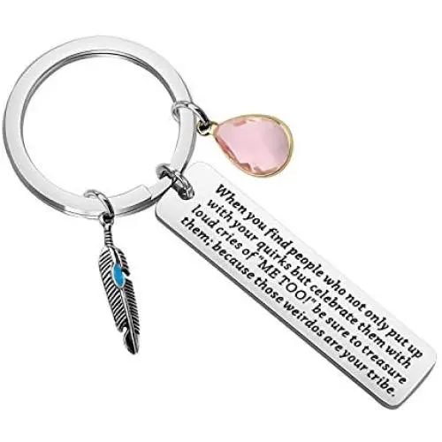 CENWA Funny Friendship Gift Love My Tribe Keychain Because Those Weirdo are Your Tribe Keychain Love My Tribe Gift CENWA Funny Friendship Gift Love My Tribe Keychain Because Those Weirdo are Your Tribe Keychain Love My Tribe Gift