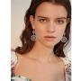 DAMLENG Unique Handmade Boho Vintage Flower Dangle Earrings National Style Retro Round Dangle Earrings for Women Girls Statement Jewelry Accessories