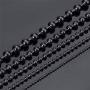 Elfasio 2-8MM Stainless Steel Black Bead Ball Chain Necklace or Men Women 18-30 inches