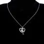 WSNANG White Dove Jewelry Peace and Love Necklace Dove in Heart Necklace Peace Statement Gift