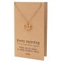 Quan Jewelry Yoga Lotus Flower Necklace with Om Symbol, Happy Birthday Gifts Ideas for Mom, Daughter, Women with Inspirational Quote on Gift Card (Rose gold)