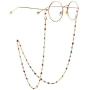 Colorful Evil Eyes Face Mask Holder Chain Lanyards Eyeglass Glasses Strap Around Neck Turkish Lucky Symbol Face Mask Retainer Anecklace ccessory Anti-Lost Mask Leash Jewelry
