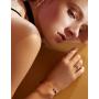 MDRONEY Oval Love Bracelet Bangle Friendship Jewelry Gifts for Women Teen Girls Stainless Steel Hinged Bracelet with Cubic Zirconia Stones Present for Her Friends, Gold, Rose Gold and Silver Available