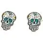 MRCUFF Skull Day of The Dead Dia de Los Muertos Pair Cufflinks in a Presentation Gift Box & Polishing Cloth