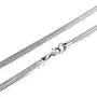 MOWOM 4.0mm Wide Silver Color Mens Chain Necklace for Women Boys Kids Water Resistant Stainless Steel Snake Men Necklace Chain Link Necklace Thin (14-40 Inches Long) MOWOM 4.0mm Wide Silver Color Mens Chain Necklace for Women Boys Kids Water Resistant Stainless Steel Snake Men Necklace Chain Link Necklace Thin (14-40 Inches Long)