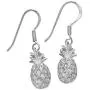 Sterling Silver Pineapple Dangle Earrings Sterling Silver Pineapple Dangle Earrings
