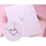 925 Sterling Silver Cubic Zirconia Faith Hope Love Cross Pendant Necklace for Women Teen Girls Y Lariat Necklace with Adjustable Chain First Communion Easter Gifts