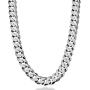 Miabella Solid 925 Sterling Silver Italian 12mm Solid Diamond-Cut Cuban Link Curb Chain Necklace for Men, 18, 20, 22, 24, 26, 28 Inch Made in Italy