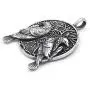 Gungneer Viking Raven Celtic Knot Pendant Stainless Steel Keel Chain Necklace Jewelry Protection Guide for Mens Womens Gungneer Viking Raven Celtic Knot Pendant Stainless Steel Keel Chain Necklace Jewelry Protection Guide for Mens Womens