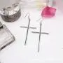 Cross Earrings for Women Big Long Cross Dangle Drop Earrings Minimalist Jewelry (70mm Long ) Cross Earrings for Women Big Long Cross Dangle Drop Earrings Minimalist Jewelry (70mm Long )