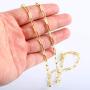 BOUTIQUELOVIN 14K Gold Dainty Paperclip Link Chain Necklace for Women Girls