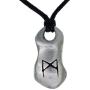 Norse Viking Jewelry Mannaz M Mankind Knowledge Manifests True Self Element Air Elder Futhark Rune Runic Protection Amulet Silver Pewter Mens Pendant Necklace Charm For men W adjustable Cord