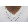 Verona Jewelers Sterling Silver 4MM Italian Diamond-Cut Rope Chain Necklace for Men and Women- 925 Braided Twist Italian Necklace, Rope Chain for Men, 925 Rope Chain (16-36)
