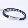 Magnetic Bracelet for Men,Beauty Therapy Leather Magnetic Bracelets Pain Relief Bracelets Magnetic Men