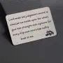 WSNANG Truck Driver Gift Drive Safe Wallet Card for Daddy Husband Trucker Prayer Gift for Truckers Wife Girlfriend