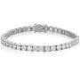 SHKA 925 Sterling Silver Round Cut Tennis Bracelet 18K Women’s Bracelet CZ Bracelets with Sparking Cubic Zirconia