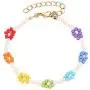 YOOE Woman Colorful Flower Beads Bracelet. Waterproof Boho Braided Daisy Seed Bead Bracelet, Surfer Beach Foot Jewelry for Girls YOOE Woman Colorful Flower Beads Bracelet. Waterproof Boho Braided Daisy Seed Bead Bracelet, Surfer Beach Foot Jewelry for Girls