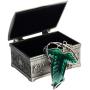 YANJIKEJI Elven Green Leaf Brooch Pin Pendant Necklace Earrings with Jewelry Box