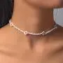 Obmyec Boho Beaded Necklace Daisy Choker Chain Short Sunflower Necklaces Jewelry for Women and Girls (White) Obmyec Boho Beaded Necklace Daisy Choker Chain Short Sunflower Necklaces Jewelry for Women and Girls (White)