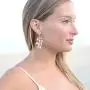 Mariell Bridal and Wedding Rose Gold Handmade Dangle Earrings, Crystal Gems and Petite Freshwater Pearls Mariell Bridal and Wedding Rose Gold Handmade Dangle Earrings, Crystal Gems and Petite Freshwater Pearls