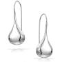 Sterling Silver Classic TearDrop Hook Dangle Drop Earrings, One Pair Set