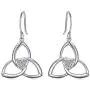 S925 Sterling Silver Celtic Knot Earrings for Women Irish Good Luck Drop Dangle Hook Earrings S925 Sterling Silver Celtic Knot Earrings for Women Irish Good Luck Drop Dangle Hook Earrings