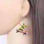 WEVENI Acrylic Cute Skateboard Frog Earrings Heart Dangle Drop Funny Jewelry For Women Girls Charm Gift WEVENI Acrylic Cute Skateboard Frog Earrings Heart Dangle Drop Funny Jewelry For Women Girls Charm Gift