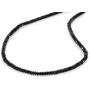 NirvanaIN Black Spinel Disc cut Shape Diamond Gemstone Necklace Jewelry Birthday Gift for her Christmas Gift