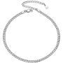 Silvora Sterling Silver Anklet for Women/Men, Minimalist Durable Cuban Link/Figaro Chain Foot Bracelet Anklets for Beach Party - Send with Gift Box