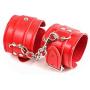 Fluffy Leather Wrist Handcuffs Bracelet Leg Ankle Cuffs Detachable Adjustable Leash Chain for Women Cosplay Party Costume Jewelry Gift