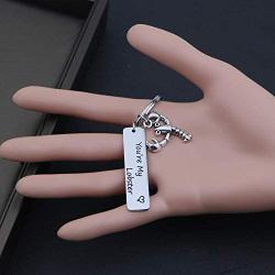 TOGON Couple Gift Youre My Lobster Keychain Romantic Keychain Wedding Gift Lover Gift Inspirational Jewelry Valentines Gift