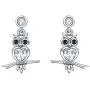 LUHE Sterling Silver Owl Earrings Dangle Earrings for Women Fashion Sterling Silver Dangling Drop Earrings Birthday Gifts for Teens Girls