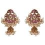 TARINIKA Lord Krishna Pendant Set with Pearls for Women and Girl -Red