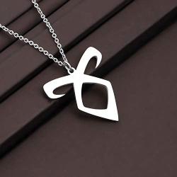 CENWA Angelic Power Rune Necklace Enkeli Pendant Angelic Power Rune Symbol Jewelry
