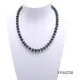 JYX Pearl Necklace Set 8-9mm Dark-Blue Freshwater Pearl Necklace Bracelet and Earrings Jewelry Set JYX Pearl Necklace Set 8-9mm Dark-Blue Freshwater Pearl Necklace Bracelet and Earrings Jewelry Set