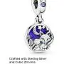 Pandora Jewelry Fox and Rabbit Dangle Cubic Zirconia Charm in Sterling Silver Pandora Jewelry Fox and Rabbit Dangle Cubic Zirconia Charm in Sterling Silver