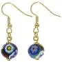 GlassOfVenice Murano Glass Mosaic Millefiori Ball Earrings - Gold GlassOfVenice Murano Glass Mosaic Millefiori Ball Earrings - Gold