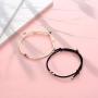 Magnetic Couple Bracelet Set, Retro Braided Bracelet Adjustable Bracelets Great Gift for Women, Men, Lover, He Her and Best Friend Rope Bracelet Set of 2