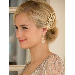 Mariell Gold Dangle Earrings for Brides, Wedding or Prom - Vintage Pear-Shape CZ Statement Chandeliers