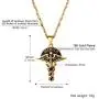 PROSTEEL Caduceus Symbol of Medicine Charm Necklace Nurse Doctor Gift