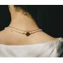 YorzAhar Mini Pearl Necklace with Gold Flower Clasp Pearl Choker Necklace for Women Teenagers Gifts