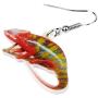 DUOWEI Acrylic Summer Tropic Chameleon Anole Lizard Earrings Charm Dangle Drop Jewelry for Women Girls Teens Kids Lovers Fancy Gifts