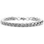 Xusamss Fashion Titanium Steel Wheat Link Bracelet,9.0'' Wrist