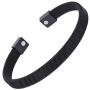 Magnetic Bracelet for Women Men,Beauty Therapy Stainless Steel Magnetic Bracelets Pain Relief Bracelets Magnetic Women Men (Black, 6.5 inches)